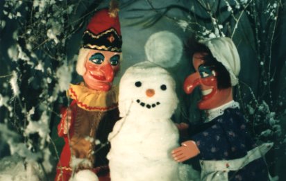 Punch and Judy with Snowman